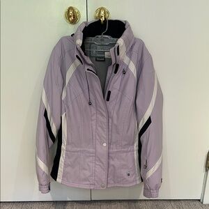 Spyder Purple and White Ski Jacket